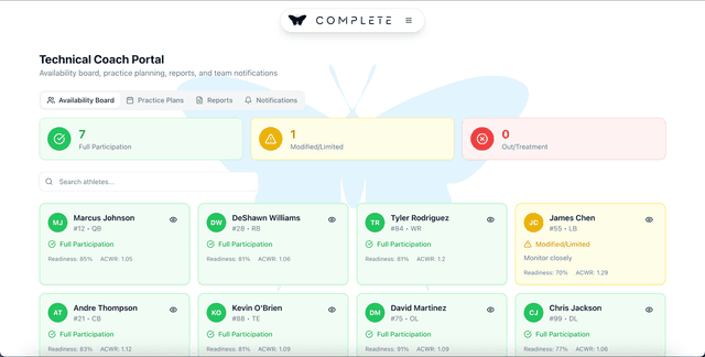 Feature preview on tablet