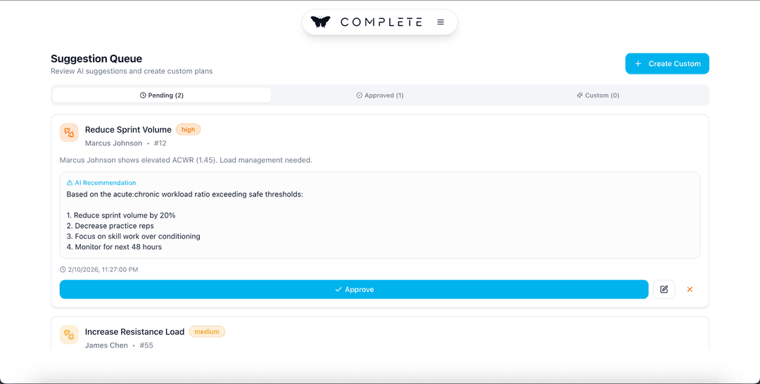 Feature preview on desktop