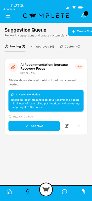 Feature preview on mobile